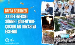 22. GELENEKSEL SÜNNET ŞÖLENİ’NDE ÇOCUKLAR DOYASIYA EĞLENDİ