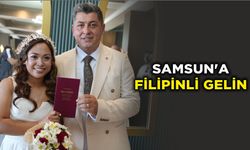 Samsun'a Filipinli gelin
