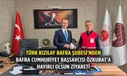 Türk Kızılay Bafra Şubesi'nden Bafra Cumhuriyet Başsavcısı Özkubat'a Hayırlı Olsun Ziyareti