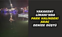 Yakakent Limanı’nda park halindeki araç denize düştü