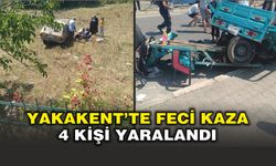 Yakakent’te Feci Kaza 4 Kişi Yaralandı
