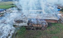 Bafra'da ki saman deposundaki hasarın boyutu dronla görüntülendi
