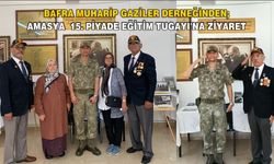 Bafra Muharip Gaziler Derneğinden; Amasya  15. Piyade Eğitim Tugayı'na Ziyaret
