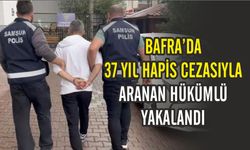 Bafra'da 37 yıl hapis cezasıyla aranan hükümlü yakalandı