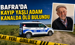 Bafra'da kayıp yaşlı adam kanalda ölü bulundu