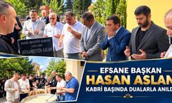 Efsane Başkan Hasan Aslan Kabri Başında Dualarla Anıldı