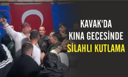 Kavak'da kına gecesinde silahlı kutlama