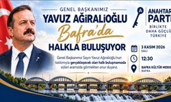ANAHTAR PARTİ GENEL BAŞKANI YAVUZ AĞIRALİOĞLU BAFRA’DA HALKLA BULUŞACAK