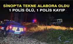 Sinop'ta tekne alabora oldu: 1 polis ölü, 1 polis kayıp