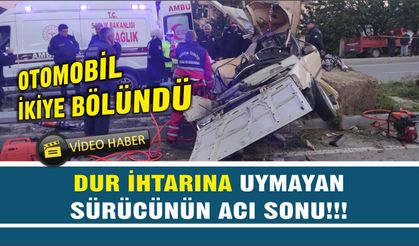 Dur ihtarına uymayan şahıs  kazada hayatını kaybetti