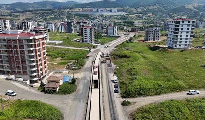 Samsun'un 5 ilçesinde ulaşım yatırımları sürüyor