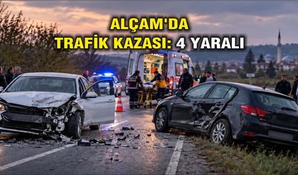 Alçam'da trafik kazası: 4 yaralı