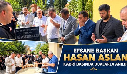 Efsane Başkan Hasan Aslan Kabri Başında Dualarla Anıldı