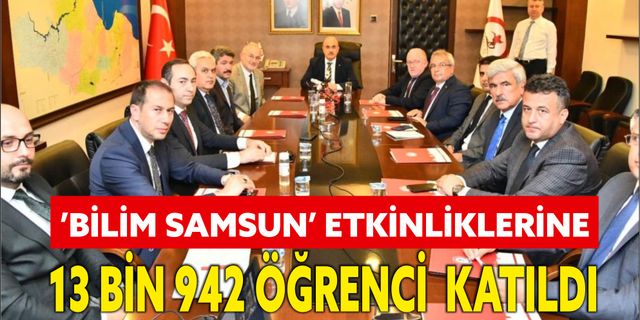 Samsun’da ’Bilim Samsun’ etkinliklerine 13 bin 942 öğrenci  katıldı