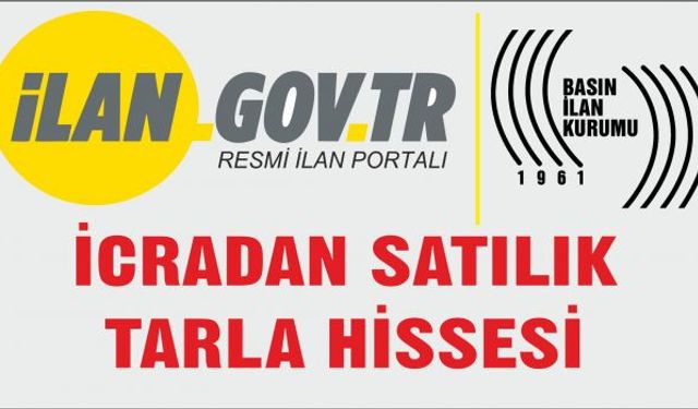 İcradan satılık  tarla hissesi