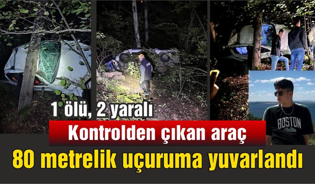 Artvin’de trafik kazası: Kontrolden çıkan araç 80 metrelik uçuruma yuvarlandı