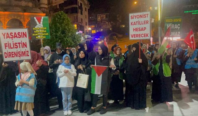 Filistin'e destek için toplandılar!