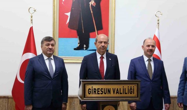 KKTC Cumhurbaşkanı Ersin Tatar Giresun Kalesi'ni ziyaret etti