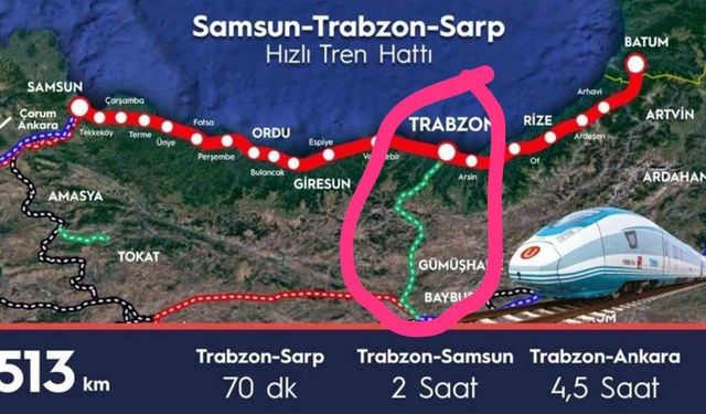 Rize İl Genel Meclis Başkanı: "Samsun-Sarp hızlı tren yolunun güzergahı rantabl değil"