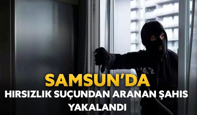 Samsun'da hırsızlık suçundan cezası bulunan şahıs yakalandı