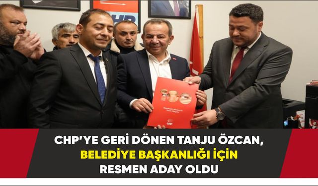 Tanju Özcan, belediye başkanlığı için resmen aday oldu