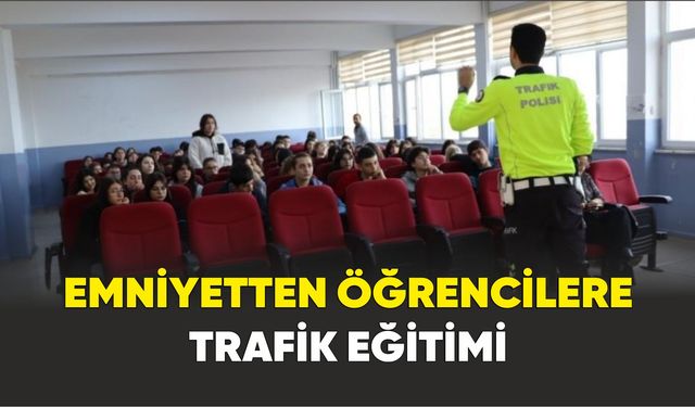 Sinop'ta emniyetten öğrencilere trafik eğitimi