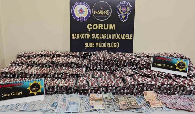 Çorum polisinden uyuşturucu operasyonu