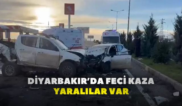 Diyarbakır’da Feci Kaza, yaralılar var