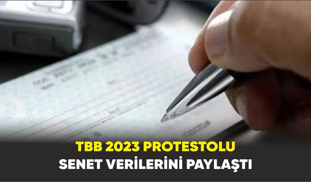TBB 2023 protestolu senet verilerini paylaştı