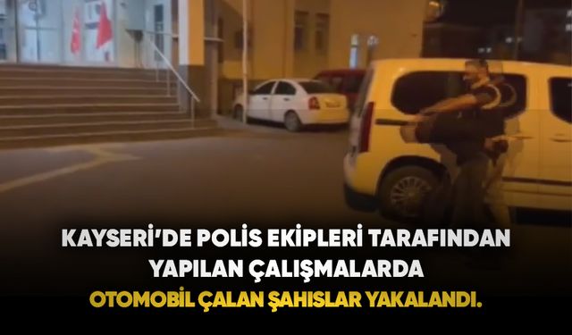 Oto hırsızları polisten kaçamadı