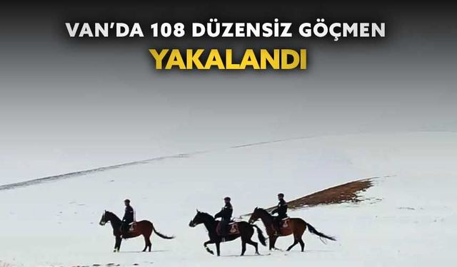 Van’da 108 düzensiz göçmen yakalandı