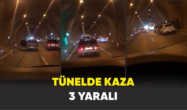 Sinop'ta tünelde kaza: 3 yaralı