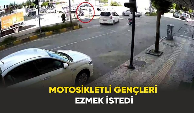 Trafikte tartıştığı 2 kişiyi aracıyla ezmeye çalıştı