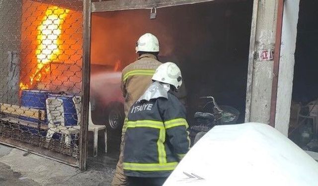PARK HALİNDEKİ TOFAŞ ALEV TOPUNA DÖNDÜ