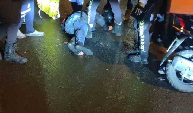 Tekirdağ’da Motosiklet Sürücüsü 15 Dakikada İki Kaza Geçirdi!