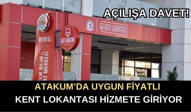 Atakum’da Uygun Fiyatlı  Kent Lokantası Hizmete Giriyor