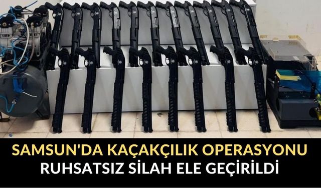 Samsun'da Kaçakçılık Operasyonu Ruhsatsız Silah Ele Geçirildi