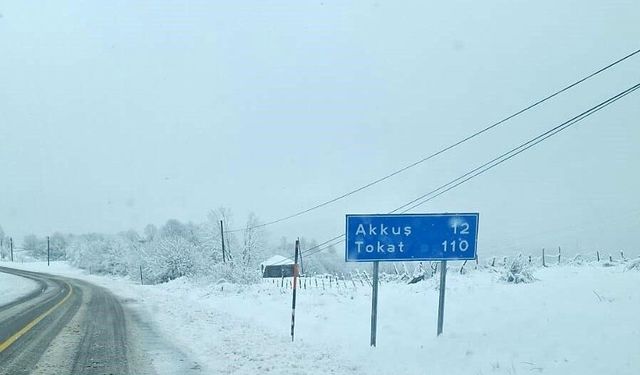 Ordu’da Kar Kalınlığı 10 Santimetreyi Buldu