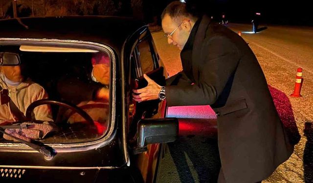 Selendi Kaymakamı Kahveci, Yılbaşı Gecesinde Kolluk Kuvvetlerini Ziyaret Etti
