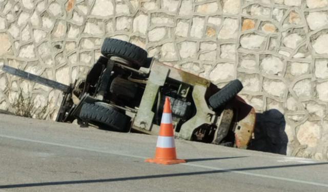 Feci kaza; Forkliftin altında kalan kişi hayatını kaybetti