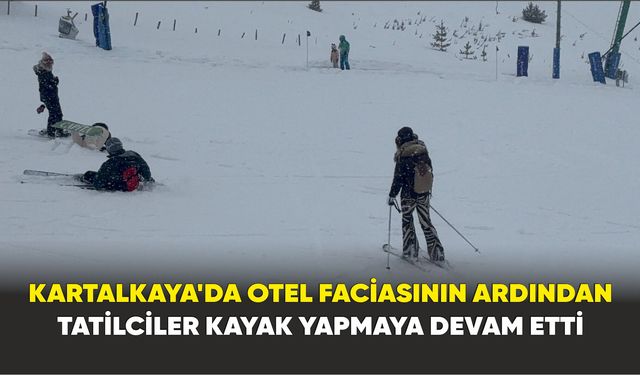 Kartalkaya’da Felaketin Ardından Kayak Devam Etti