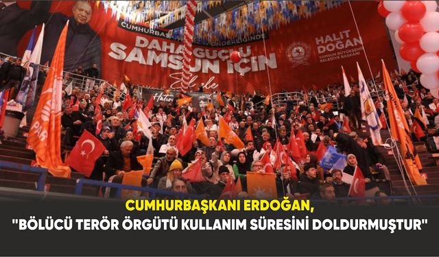 Cumhurbaşkanı Recep Tayyip Erdoğan, "Cumhur ittifakı bu ülkenin geleceğidir" dedi.