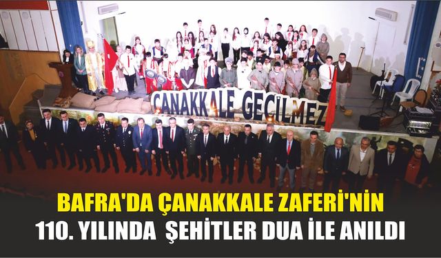 Bafra’da şehitler dua ile anıldı