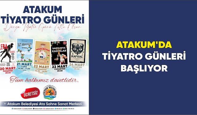 Atakum’da tiyatro günleri başlıyor