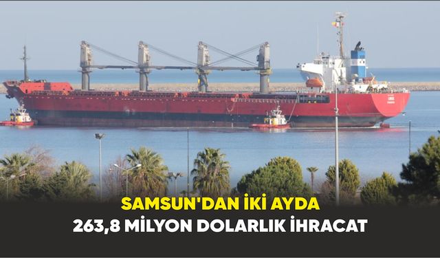 Samsun’dan iki ayda 263,8 milyon dolarlık ihracat