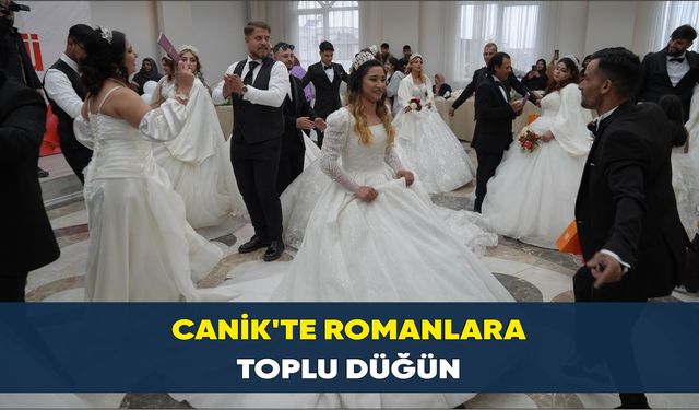 Canik'te romanlara toplu düğün
