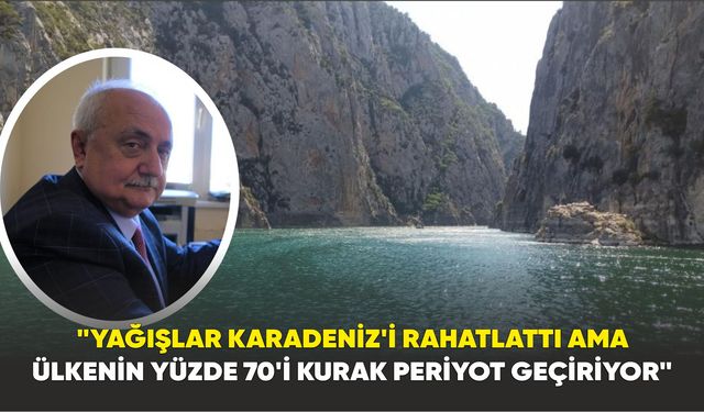 Su uzmanı Prof. Dr. Yusuf Demir,  "Türkiye’nin %70’i Kuraklıkla Boğuşuyor"