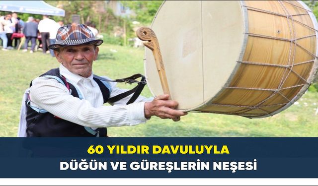 60 yıldır davuluyla düğün ve güreşlerin neşesi: "Yağlı güreş davulsuz olmaz"