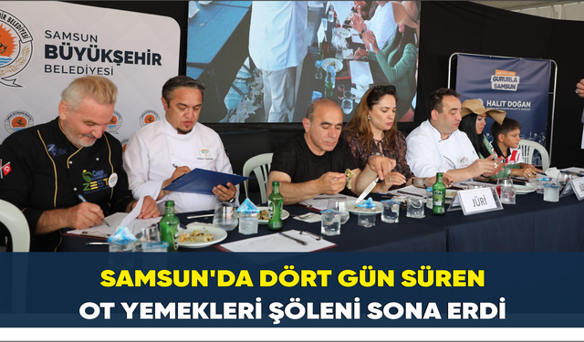 8. Samsun Yöresel Ot Yemekleri Festivali’ne yoğun ilgi