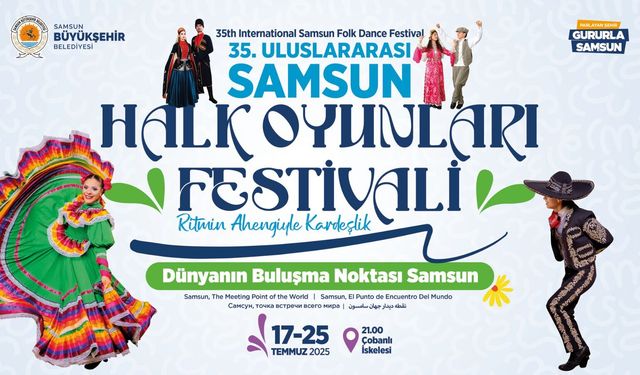 Samsun'da Halk Oyunları Festivali İçin Geri Sayım Başladı